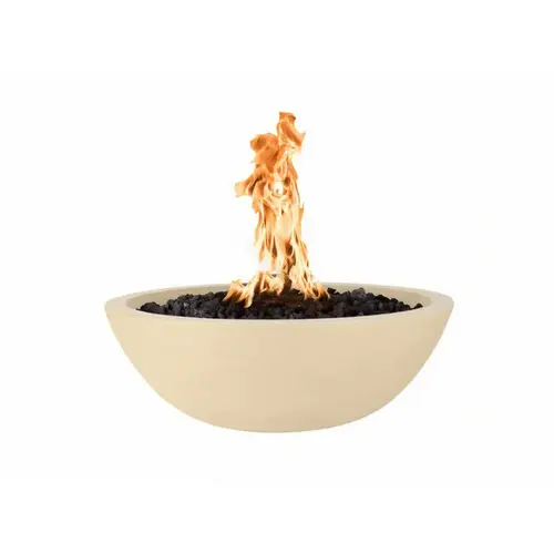 27" Match Lit Vanilla Concrete Fire Bowl