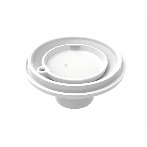 Color Match Pool Fittings PTFR-01 Color Match Pebble Top Floor Return, Fits 1 1/2" and 2" Pipe, Built-in Water Stop, Round, White