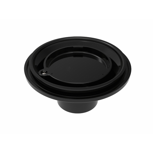 Color Match Pool Fittings PTFR-02 Color Match Pebble Top Floor Return, Fits 1 1/2" and 2" Pipe, Built-in Water Stop, Round, Black