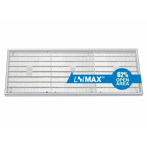 Dalmax 18" X 54" White Main Drain Frame And Grate