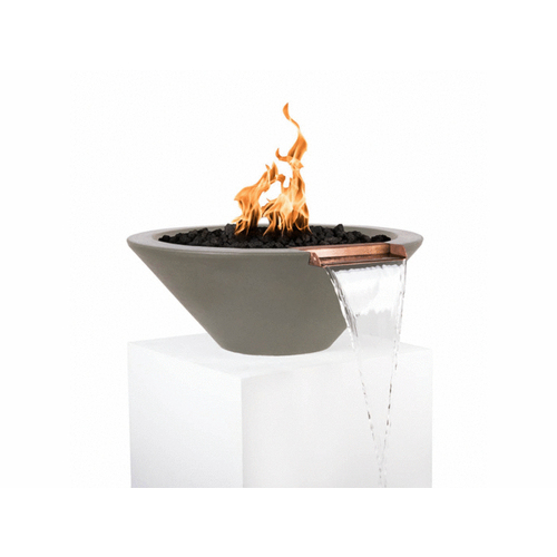 36" Ash Iid Cazo Fire & Water Bowl