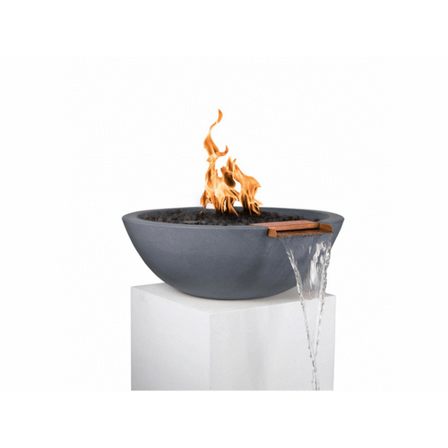 33" Gry Iid Sedona Fire & Water Bowl