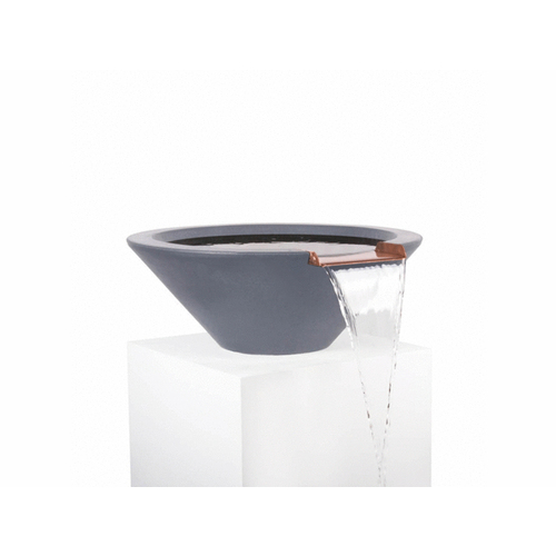 36"rd Gry Gfrc Cazo Water Bowl