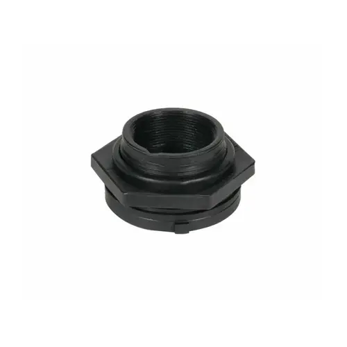 .75" Black Bulkhead Fitting