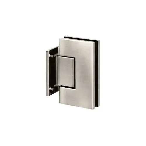 Brushed Nickel Sausalito Wall Mount Short Back Plate Shower Door Hinge