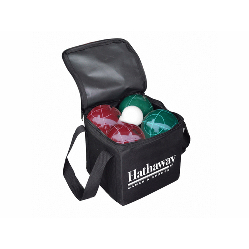 BLUE WAVE PRODUCTS BG3121 90mm Red/green Bocce Ball Set W/ Carry Bag