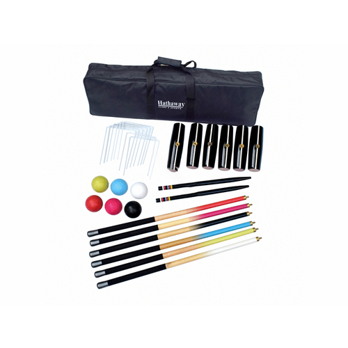 6-player Deluxe Croquet Set W/ Carry Bag