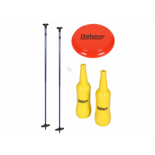 Bottle Blast Polish Horseshoes Set With Throwing Disc