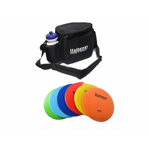 BLUE WAVE PRODUCTS BG5038 8.25" Disc Golf Starter Set W/ 6 Discs & Case Black