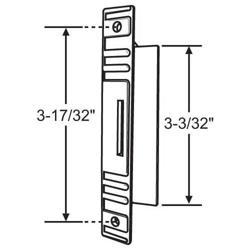 BLACK INSIDE SCREEN DOOR PULL W/SLOT