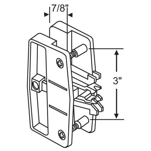 PATIO SCREEN HANDLE SET PSL 63