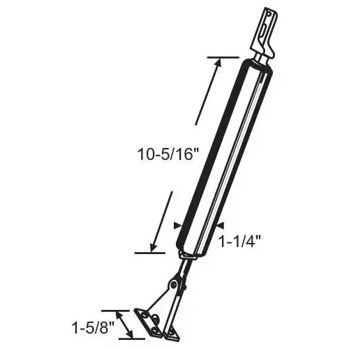 PNEUMATIC CLOSER WHITE