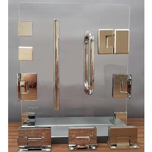 Brixwell 500-358 Frameless Shower Door Hardware Table Display