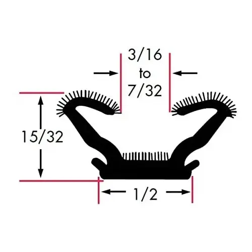AmeriSeal 10867 Flexible Window Glass Run Channel 96" Length For Application- Ford & Mercury Fairline 1966-71 AS134096 75000452