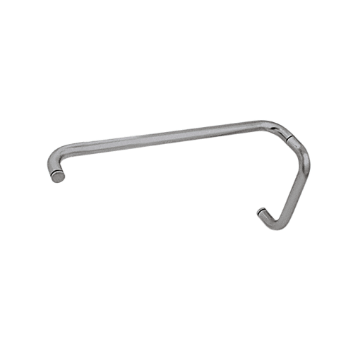 CRL BMNW8X18BN Brushed Nickel 8" Pull Handle and 18" Towel Bar BM Series Combination Without Metal Washers