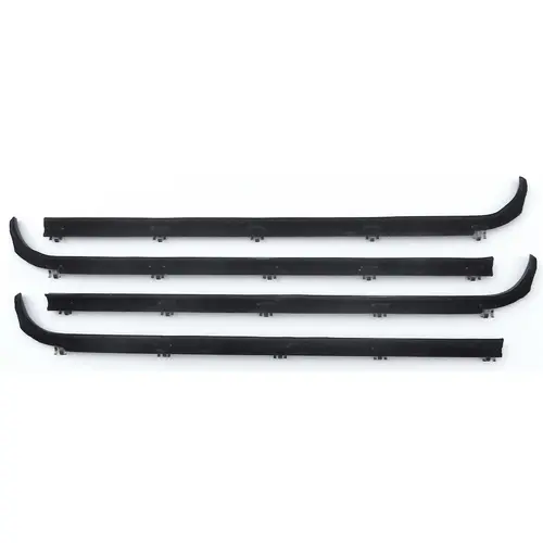 4 Piece Beltline Kit Front Door Inner + Outer For 1988-1990 Ford Bronco/Ranger XLT Models With Vent