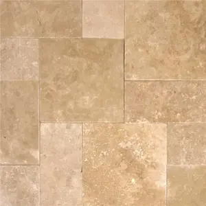 MSI Mediterranean Walnut 10 Piece Tumbled Travertine Paver Tile Kit (10 Kits / 160 sq. ft. / Pallet)