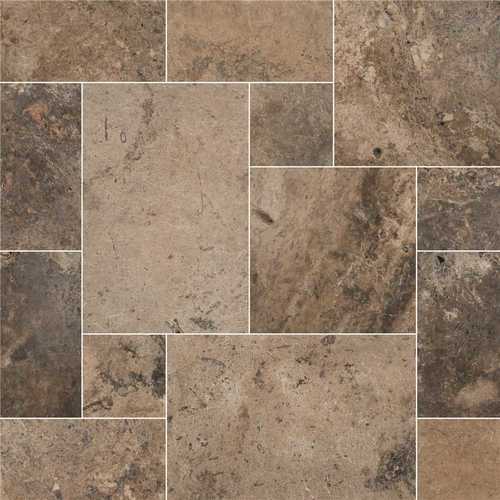 Silver Pattern Tumbled Travertine Paver Kits (120 sq. ft./Pallet) - pack of 3