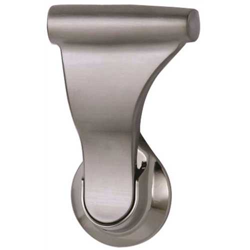 Fire Rated 1-3/4 in. Satin Nickel Push/Pull Passage Hall/Closet Latch with 2-3/4 in. Door Lever Backset
