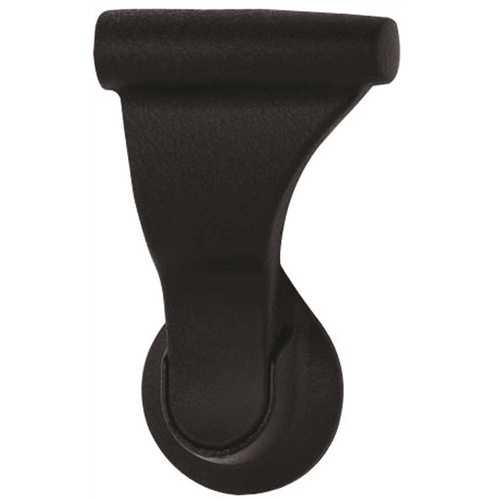 SOSS Fire Rated 1-3/4 in. Textured Black Push/Pull Passage Hall/Closet Latch with 2-3/4 in. Door Lever Backset