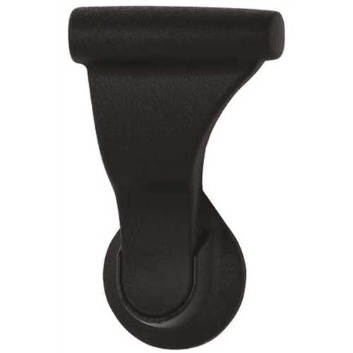 SOSS Fire Rated 2 in. Textured Black Push/Pull Passage Hall/Closet Latch with 2-3/4 in. Door Lever Backset