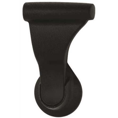 SOSS 1-3/4 in. Textured Black Push/Pull Passage Hall/Closet Latch with 2-3/8 in. Door Lever Backset
