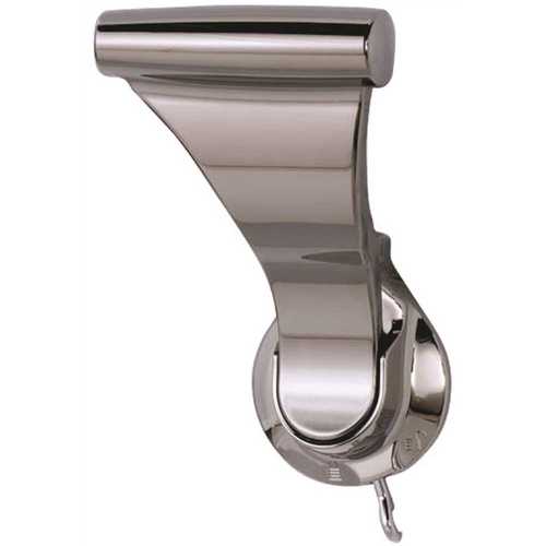 SOSS UltraLatch L24P-14 SOSS 1-3/4 in. Bright Nickel Push/Pull Privacy Bed/Bath Latch with 2-3/4 in. Door Lever Backset