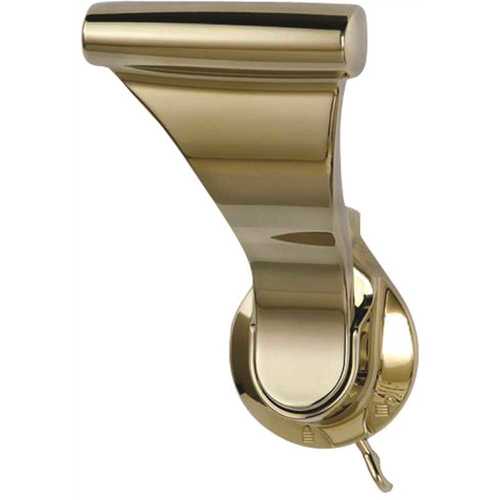 SOSS 1-3/8 in. Bright Brass Push/Pull Privacy Bed/Bath Latch with 2-3/4 in. Door Lever Backset