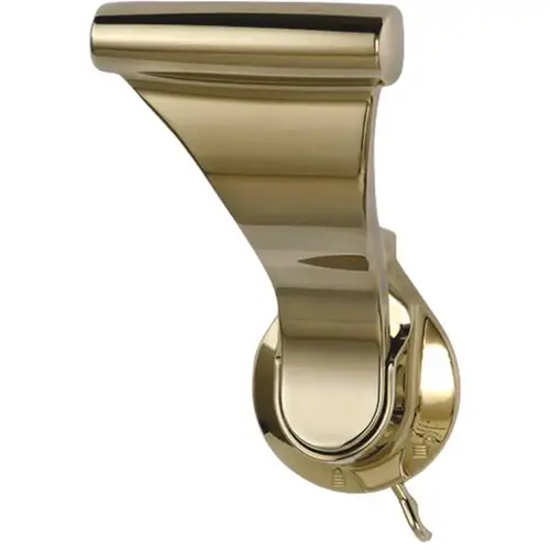 1-3/8 in. Bright Brass Push/Pull Privacy Bed/Bath Latch with 2-3/8 in. Door Lever Backset