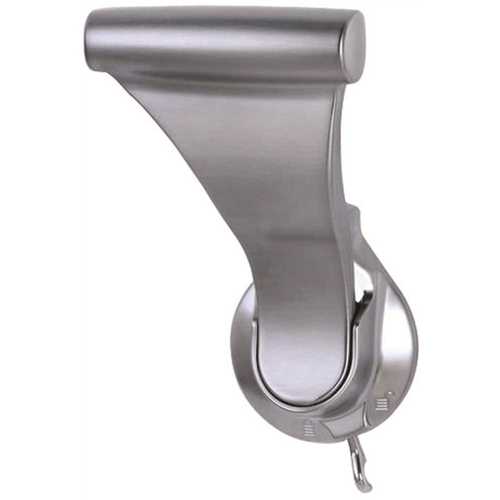 SOSS 1-3/4 in. Satin Chrome Push/Pull Privacy Bed/Bath Latch with 2-3/8 in. Door Lever Backset