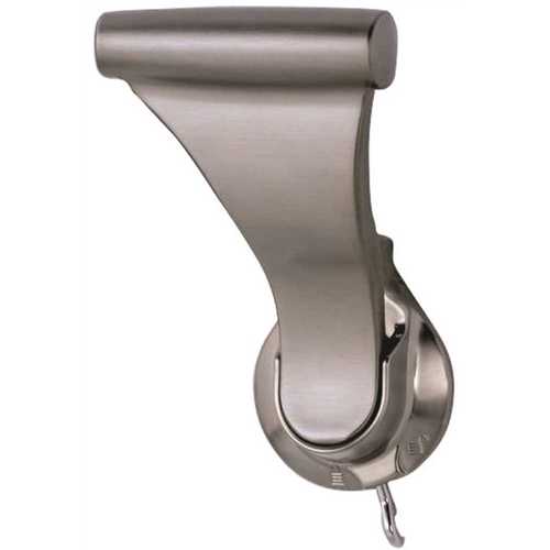 SOSS 1-3/8 in. Satin Nickel Push/Pull Privacy Bed/Bath Latch with 2-3/4 in. Door Lever Backset