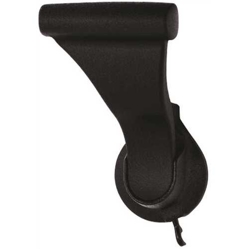 SOSS 2 in. Textured Black Push/Pull Privacy Bed/Bath Latch with 2-3/4 in. Backset (Door Lever)
