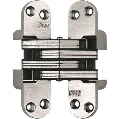 Universal Industrial Products 218US26D SOSS 1-1/8 in. x 4-5/8 in. Satin Chrome Invisible Hinge
