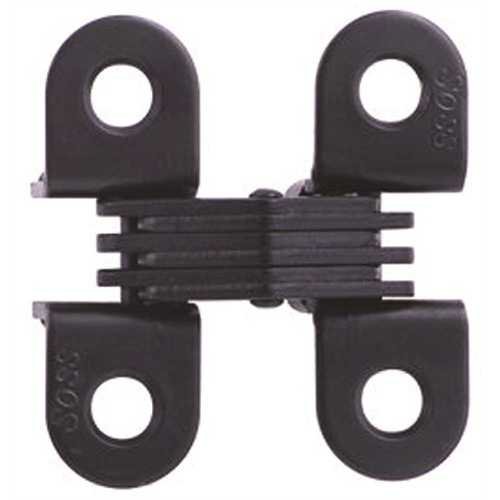 Universal Industrial Products 303CUS19 SOSS 1/2 in. x 1-33/64 in. Black E-Coat Invisible Hinge - pack of 2
