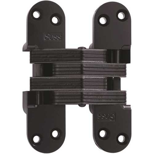 Universal Industrial Products 220US19 SOSS 1 3/8 in. x 5 1/2 in. Black E-Coat Invisible Hinge