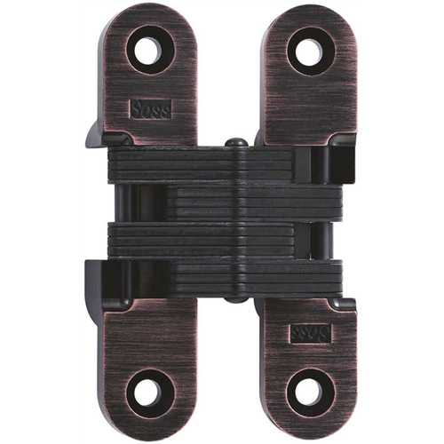 Universal Industrial Products 216US10BL SOSS 1 in. x 4-5/8 in. Oil Rubbed Bronze Lacquered Invisible Hinge
