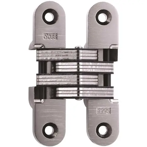 SOSS 1 in. x 4-5/8 in. Satin Nickel Invisible Hinge