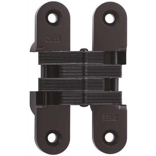 Universal Industrial Products 216US19 SOSS 1 in. x 4-5/8 in. Black E-Coat Invisible Hinge