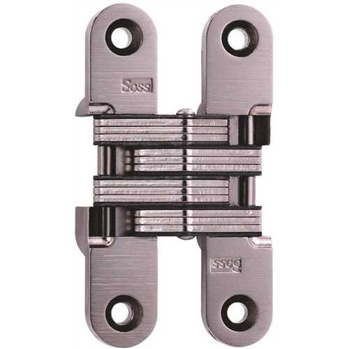 SOSS 3/4 in. x 3-3/4 in. Satin Nickel Invisible Hinge