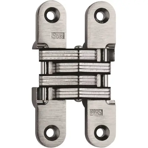 SOSS 3/4 in. 3 3/4 in. Satin Chrome Invisible Hinge