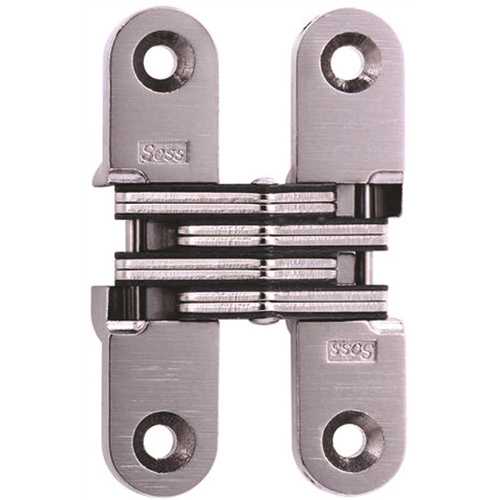 SOSS 5/8 in. x 2-3/4 in. Satin Nickel Invisible Hinge