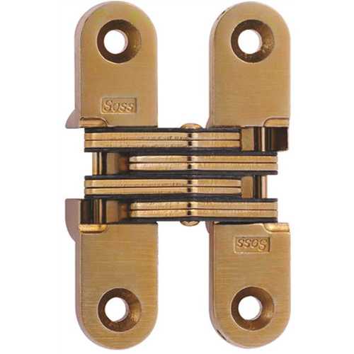 Universal Industrial Products 208US4 SOSS 5/8 in. x 2-3/4 in. Satin Brass Invisible Hinge