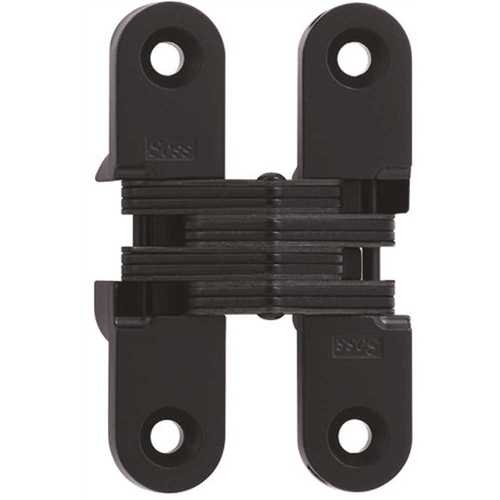 Universal Industrial Products 208US19 SOSS 5/8 in. x 2-3/4 in. Black E-Coat Invisible Hinge