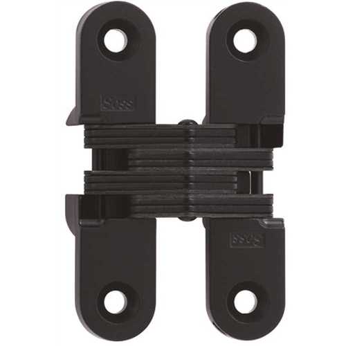 SOSS 5/8 in. x 2-3/4 in. Black E-Coat Invisible Hinge