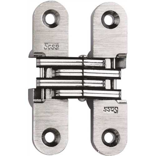 SOSS 5/8 in. x 2-3/4 in. Satin Chrome Invisible Hinge