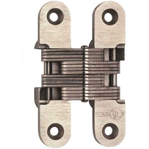 Universal Industrial Products 416SSUS32D SOSS 1 in. x 4-5/8 in. Satin Stainless Steel Invisible Hinge
