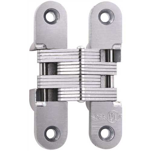 SOSS 1 in. x 3/8 in. Satin Chrome FR Invisible Hinge