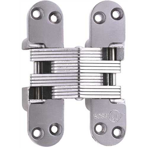 Universal Industrial Products 418US26D SOSS 1-1/8 in. x 4-39/64 in. Satin Chrome Invisible Hinge