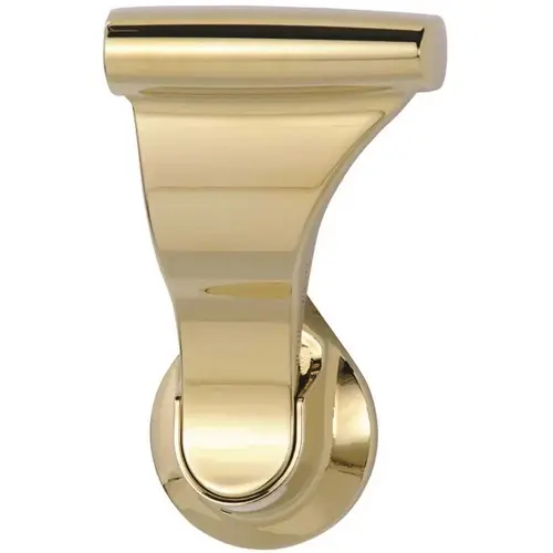 1-3/4 in. Bright Brass Dummy Latch Set Door Lever