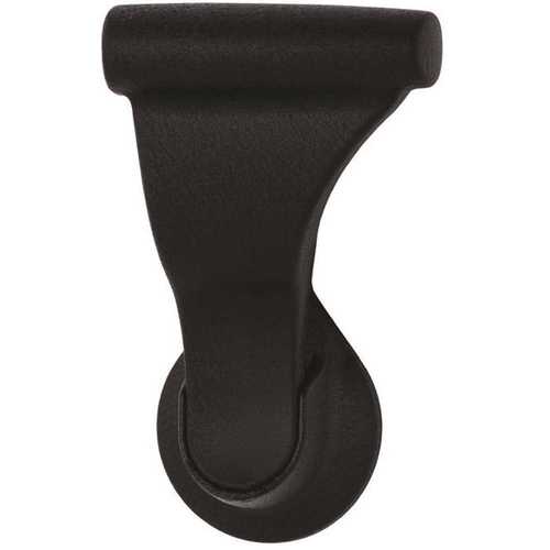 1-3/4 in. Textured Black Dummy Latch Set Door Lever